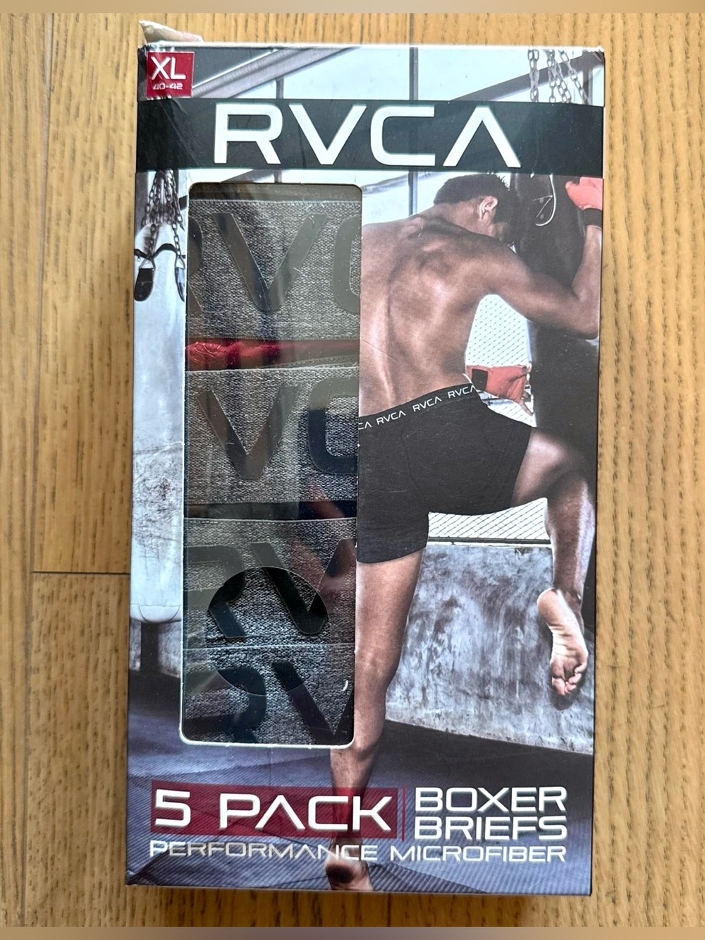 RVCA 5 Pack Stretch Boxer Briefs, NWT Size XL